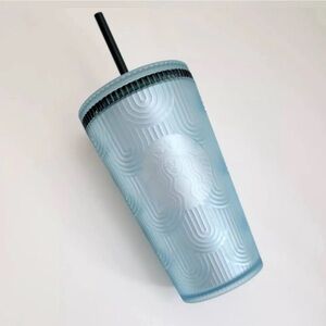 Starbucks 2024 Anniversary Shell Soft Touch Mint Green Grande Cold Cup Tumbler